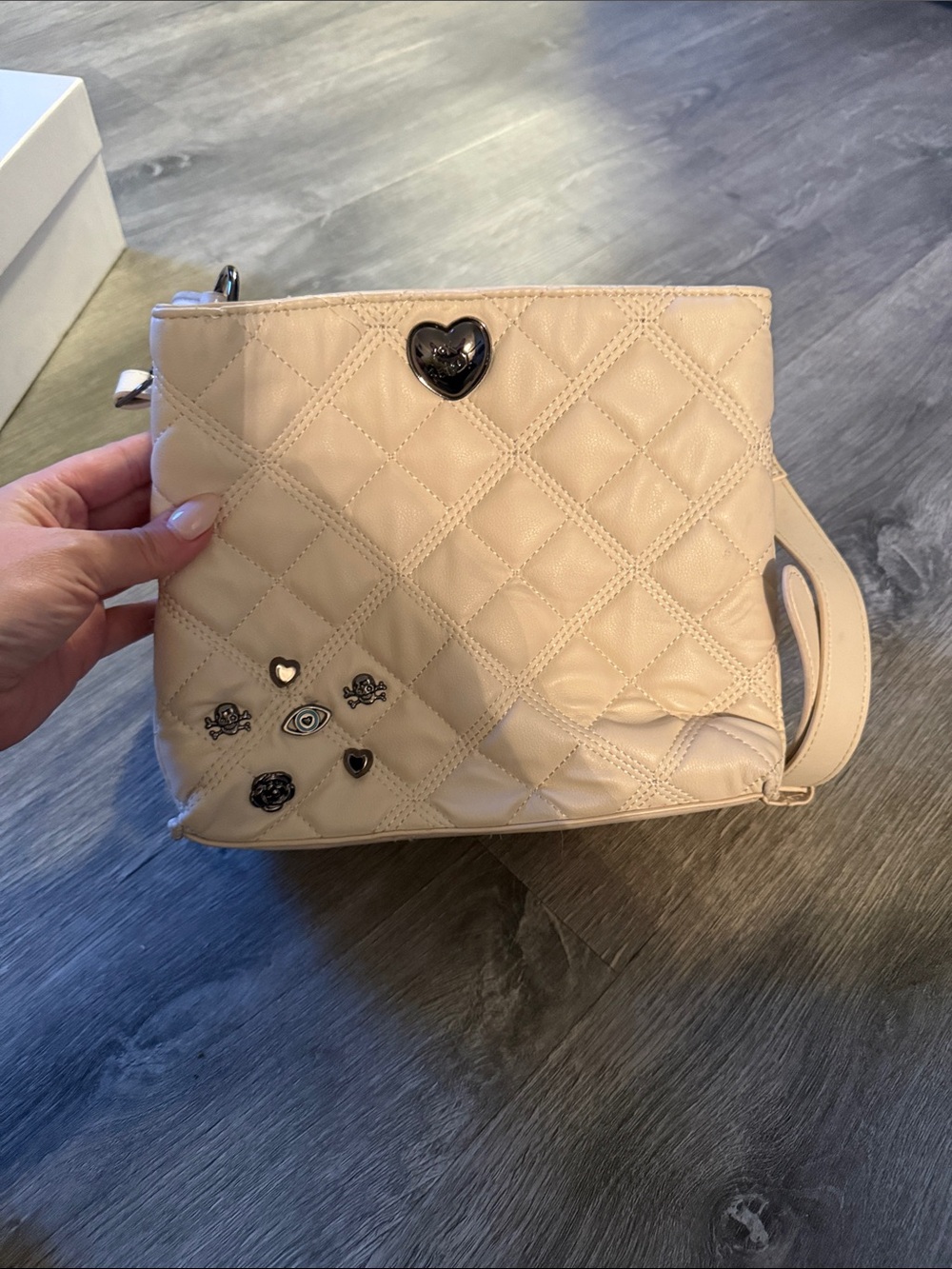 Betsey Johnson quilted bag with strap